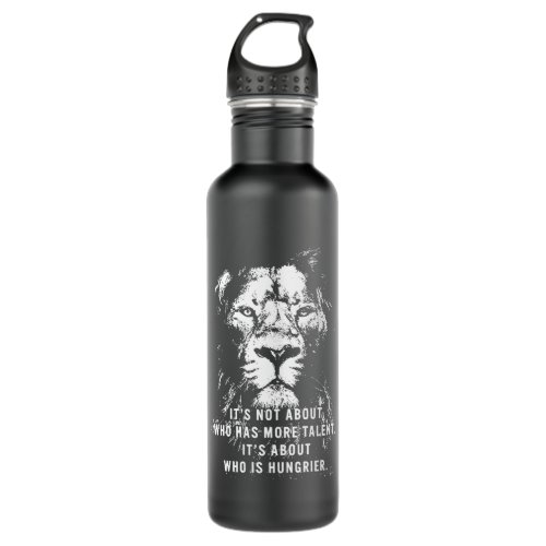 Lion _ Motivational Words _ Inspirational Stainless Steel Water Bottle