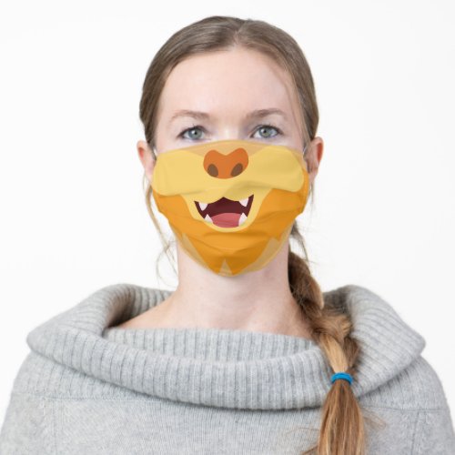 Lion Mouth Funny Kids Cartoon Smile Adult Cloth Face Mask
