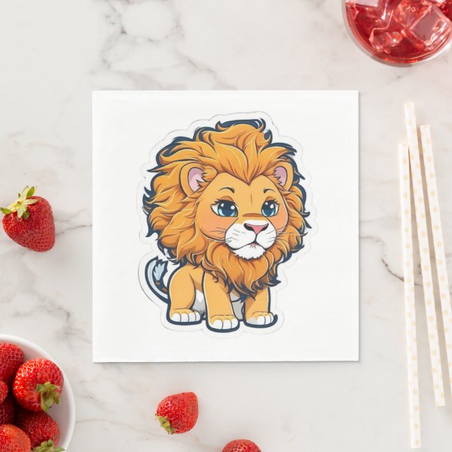 Lion Napkins (Insitu)