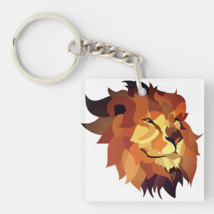 Lion, Nature, Feline Keychain