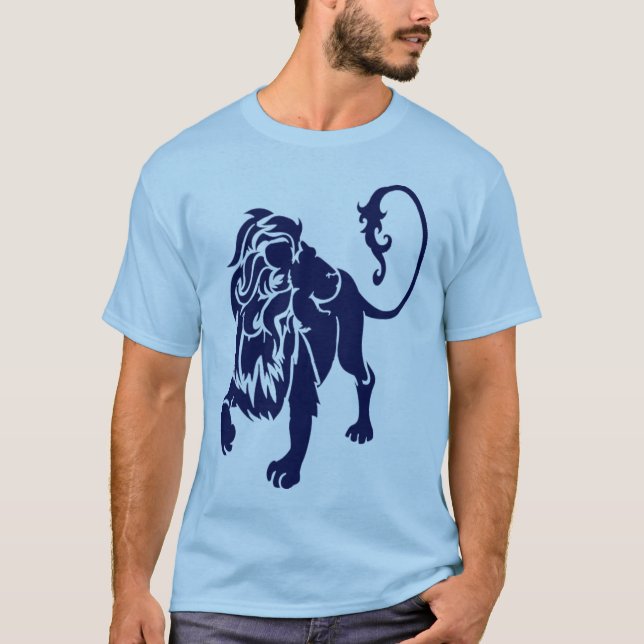 lion NAVY T-Shirt (Front)
