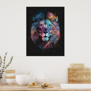 Poster Graffiti Lion