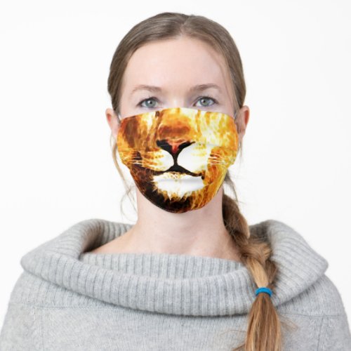 Lion Nose  Mouth Adult Cloth Face Mask