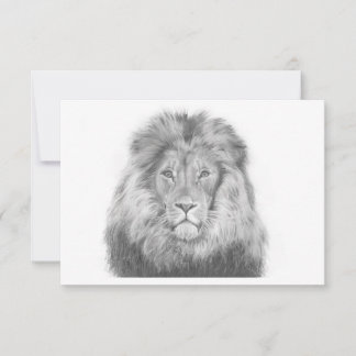 Lion Note Card