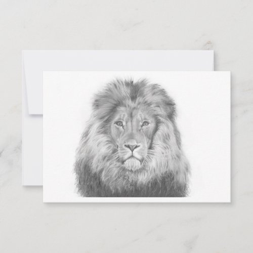 Lion Note Card