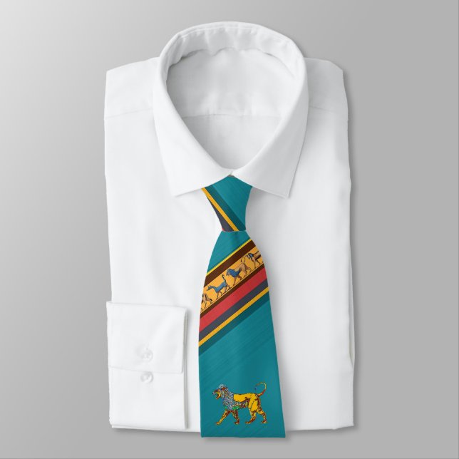Lion of Babylon Neck Tie (Tied)