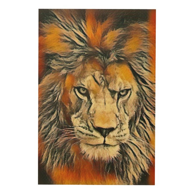 Lion of God Oil Pastel Art (Front)