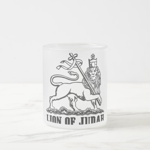 lion of juda frosted mug
