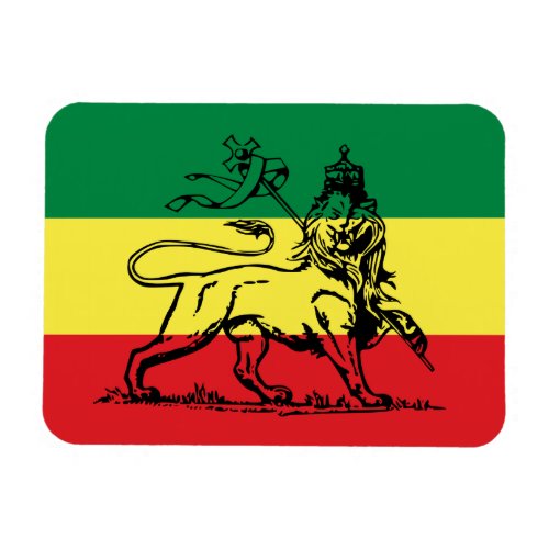 Lion of Juda _ Rastafara Rastafari _ Reggae Magnet