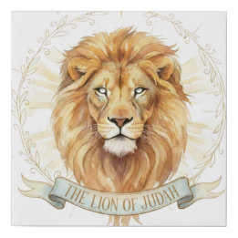 Lion of Judah Biblical Faux Wrapped Canvas Print