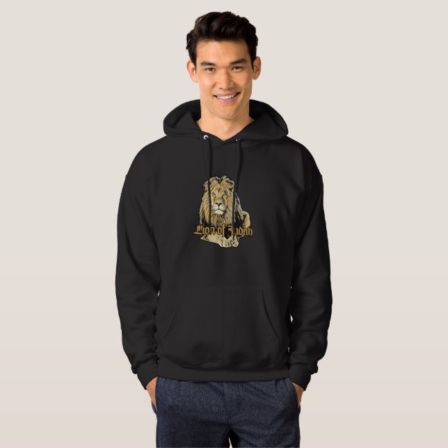 Lion of Judah - Big Lion Hooded - Hoodie (Front Full)