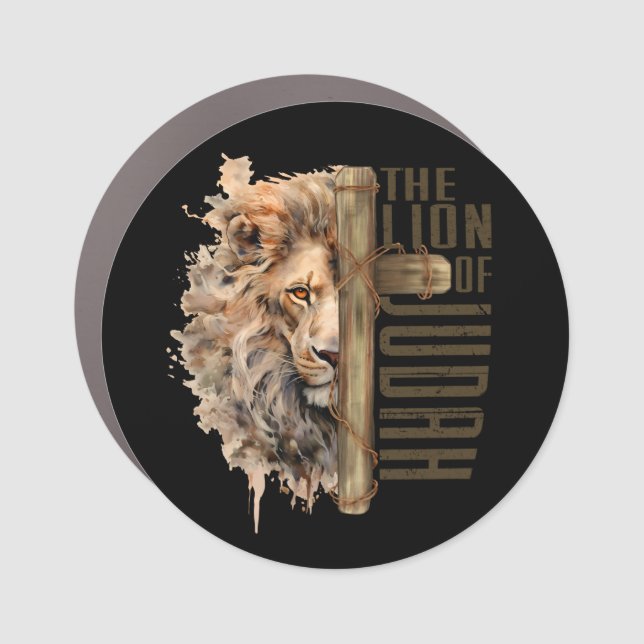 Lion of Judah Car Magnet (Front)