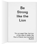 Lion of Judah Cards (Inside (Right))