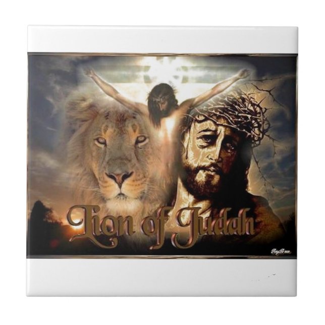 Lion of Judah Ceramic Tile (Front)