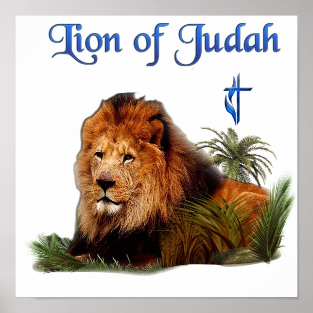 Lion of Judah christian gifts Poster (Front)