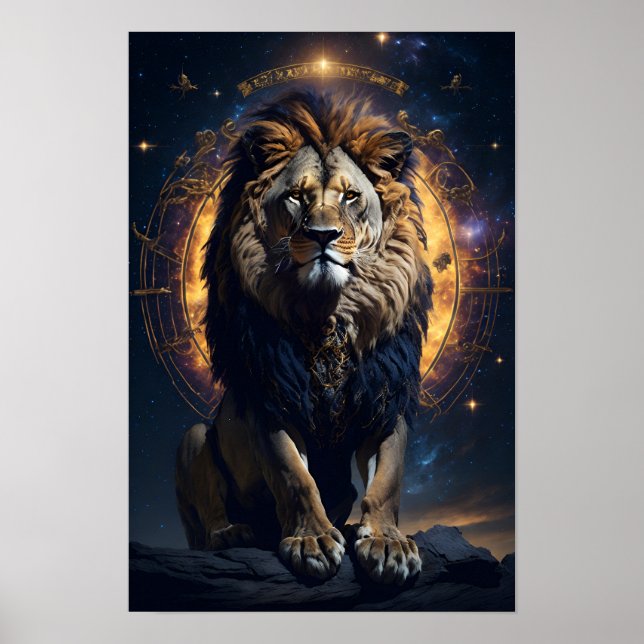 Lion of Judah Christian Jesus Christ Faith Poster (Front)