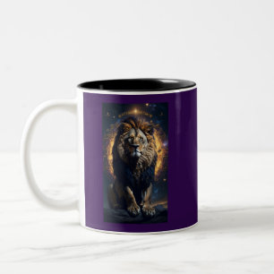 Lion of Judah Christian Jesus Christ Faith Two-Tone Coffee Mug