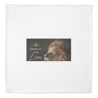 Lion of Judah Christian Wildlife Art Duvet Cover