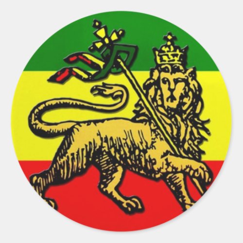 Lion of Judah Classic Round Sticker
