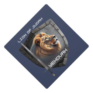 Lion Of Judah Custom Color Graduation Cap Topper