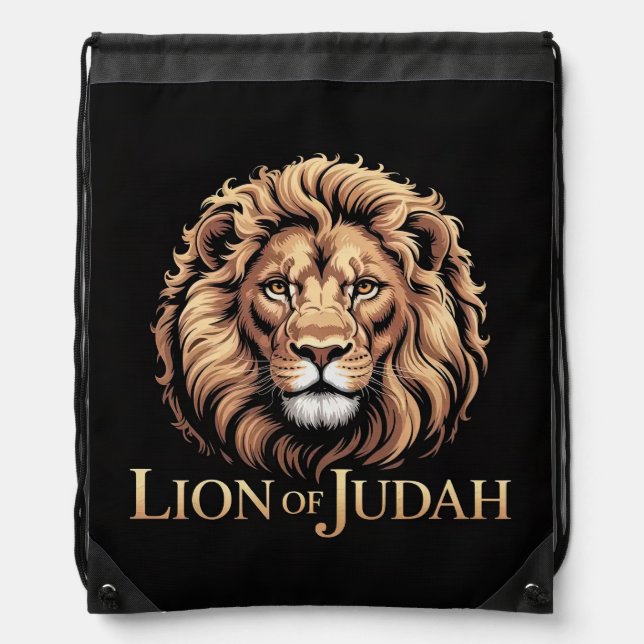 Lion of Judah Drawstring Bag (Front)