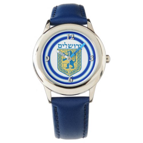 Lion of Judah Emblem Jerusalem Hebrew Watch