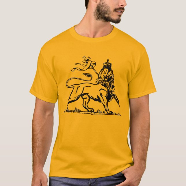 Lion of Judah - Ethiopia - Reggae - Rasta Shirt (Front)