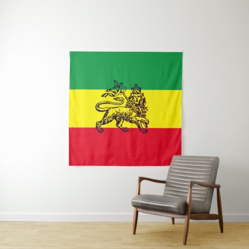 Lion of Judah Ethiopian Flag Tapestry
