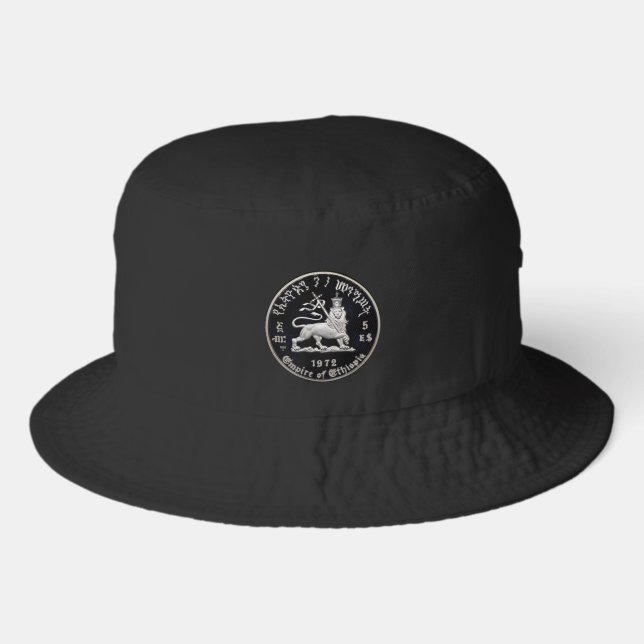 Lion of Judah Haile Selassie Livity Bucket Hat (Front)