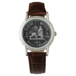 Lion of Judah Haile Selassie Rastafari Gold Watch