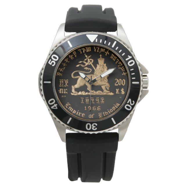 Lion of Judah - Haile Selassie - Rastafari Watch A (Front)