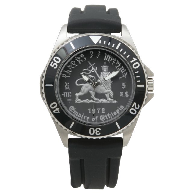 Lion of Judah - Haile Selassie - Rastafari Watch A (Front)