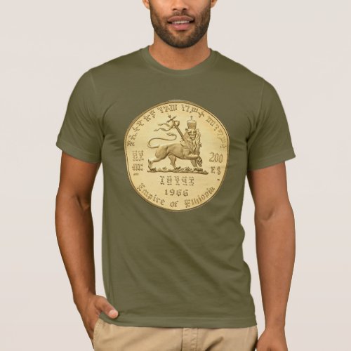 유다의 사자-Jah Army Gold-Rasta Reggae Shirt