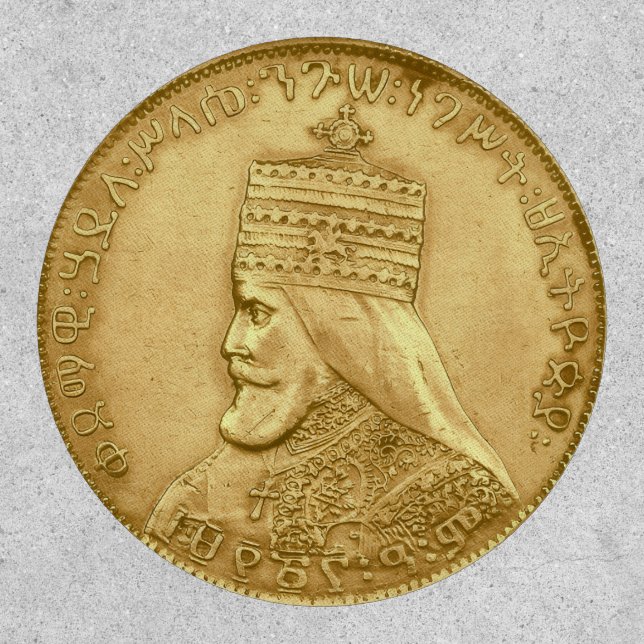 Lion of Judah Jah Army Haile Selassie Rasta Patch (Front)