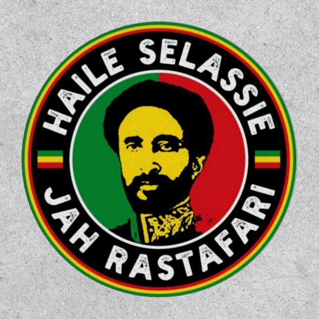 Lion of Judah Jah Army Haile Selassie Rasta Patch (Front)