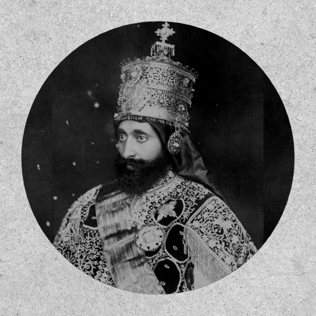 Lion of Judah Jah Army Haile Selassie Rasta Patch (Front)