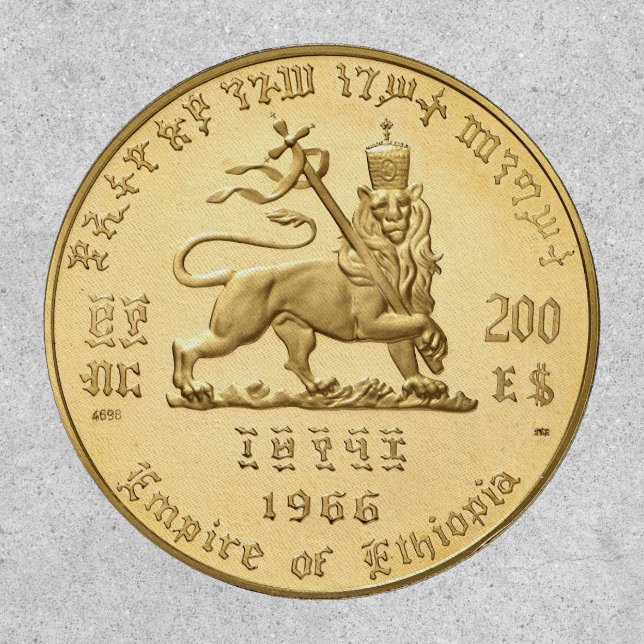 Lion of Judah Jah Army Haile Selassie Rasta Patch (Front)