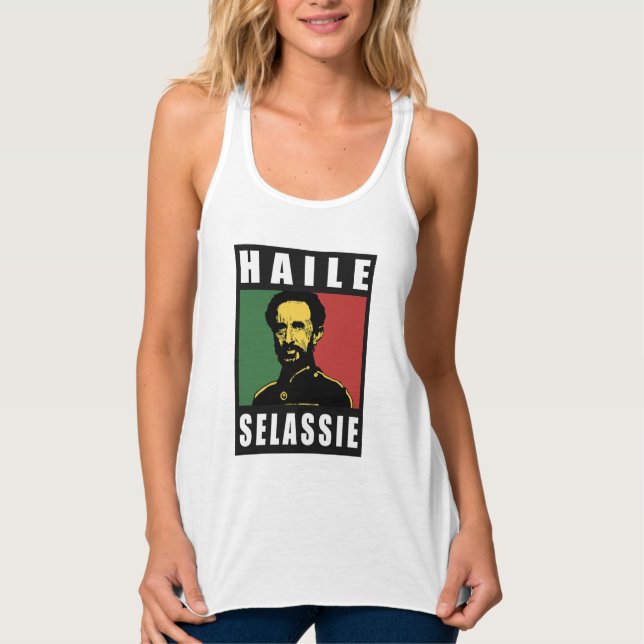 Lion of Judah - Jah Army Haile Selassie - Tank Top (Front)