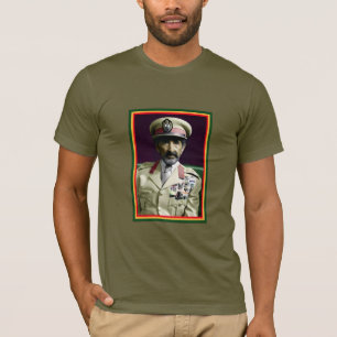 Lion of Judah Jah Army INI Haile Selassie Rasta T-Shirt