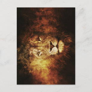 Lion of Judah - Jah Rastafari - Postcard