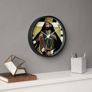 Lion of Judah Jah Rastafari Rasta Reggae Roots Clock