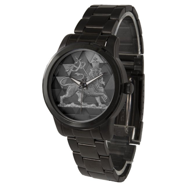 Lion of Judah Jah Rastafari Rasta Reggae Roots Kid Watch (Angled)