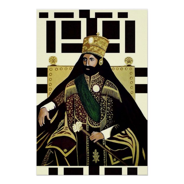 Lion of Judah Jah Rastafari Reggae Roots Poster (Front)