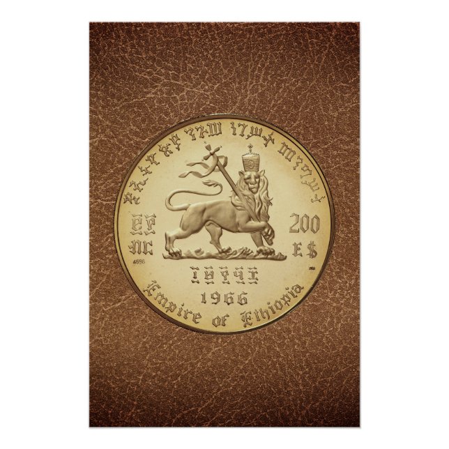 Lion of Judah Jah Rastafari Reggae Roots Poster (Front)