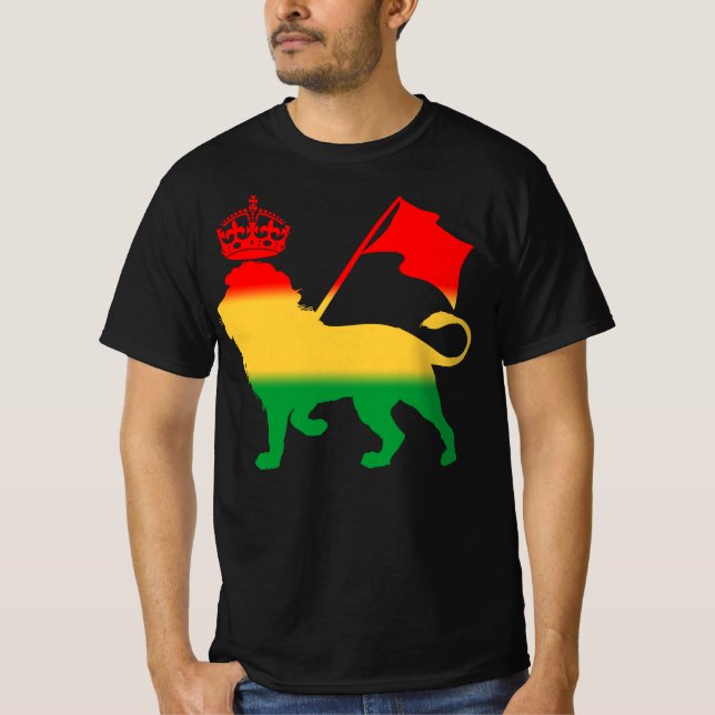 Lion of judah - Jamaica Colors T-Shirt (Front)
