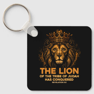 Lion Of Judah Jesus Bible Verse Christian Revelati Keychain