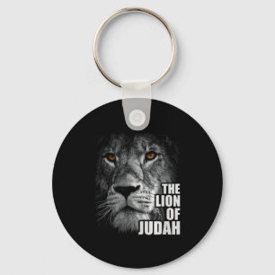 Lion Of Judah Jesus Christian Faith Over Fear Prem Keychain