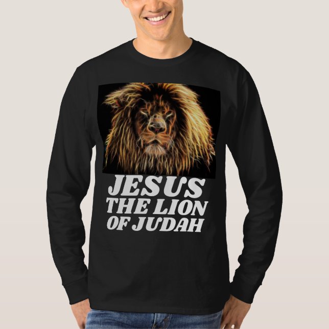 LION OF JUDAH JESUS CHRISTIAN t-shirts (Front)