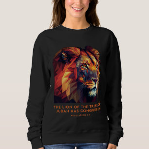 Lion of Judah Jesus Revelation Bible Verse Christi Sweatshirt