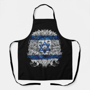 Lion Of Judah Jewish Pride Israel Flag Jerusalem H Apron